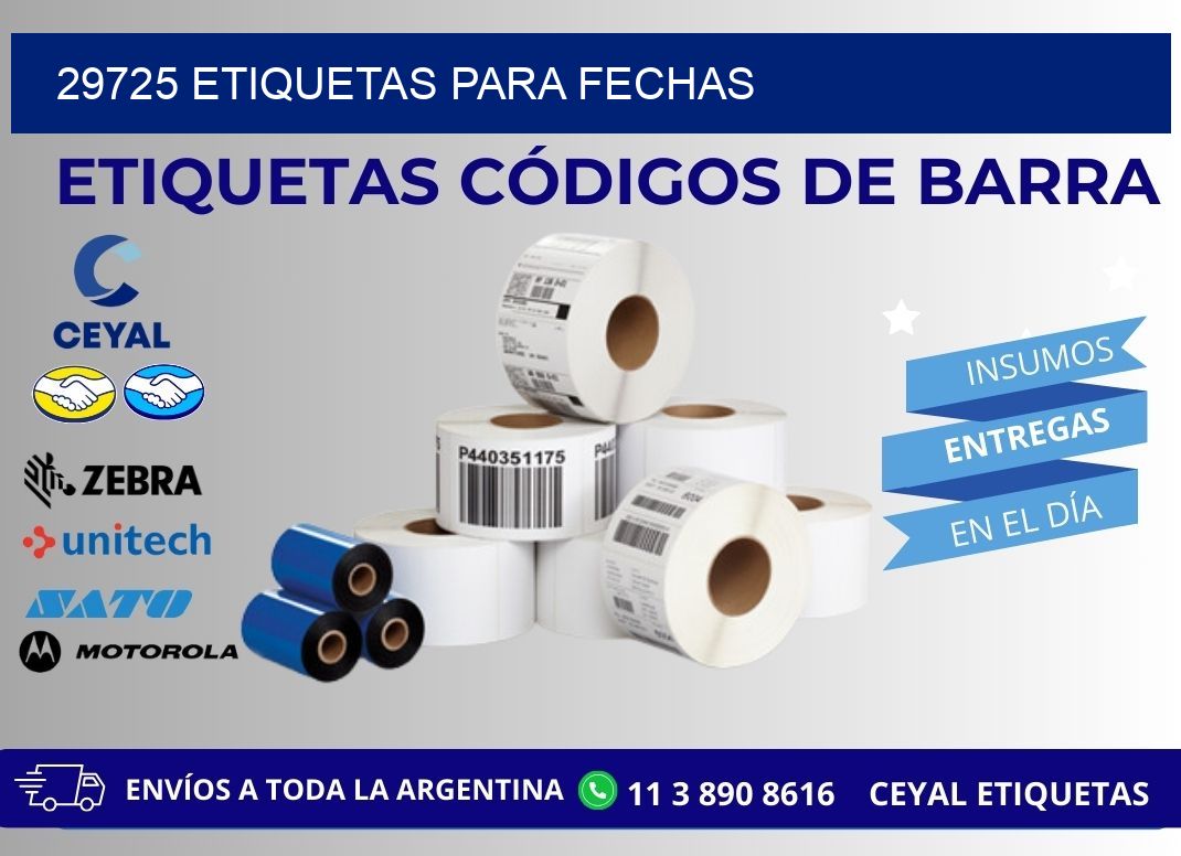 29725 ETIQUETAS PARA FECHAS
