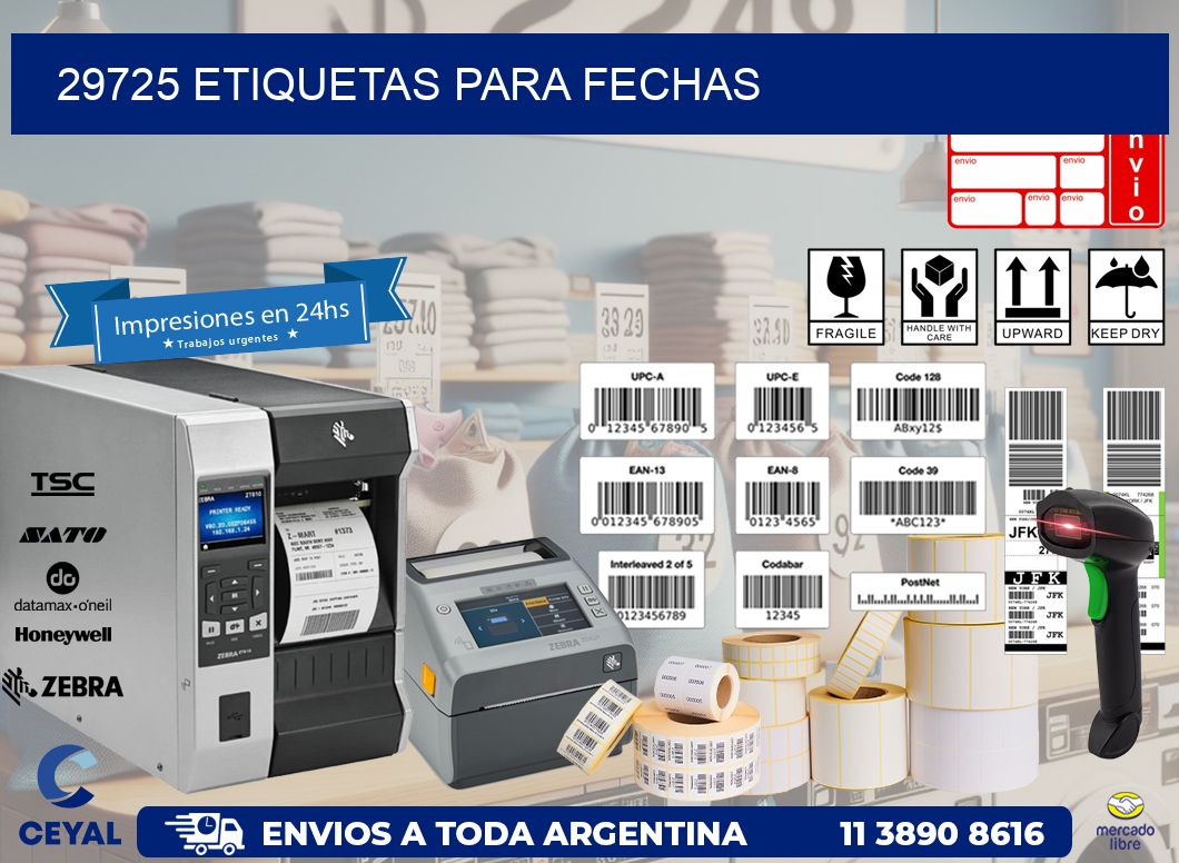 29725 ETIQUETAS PARA FECHAS