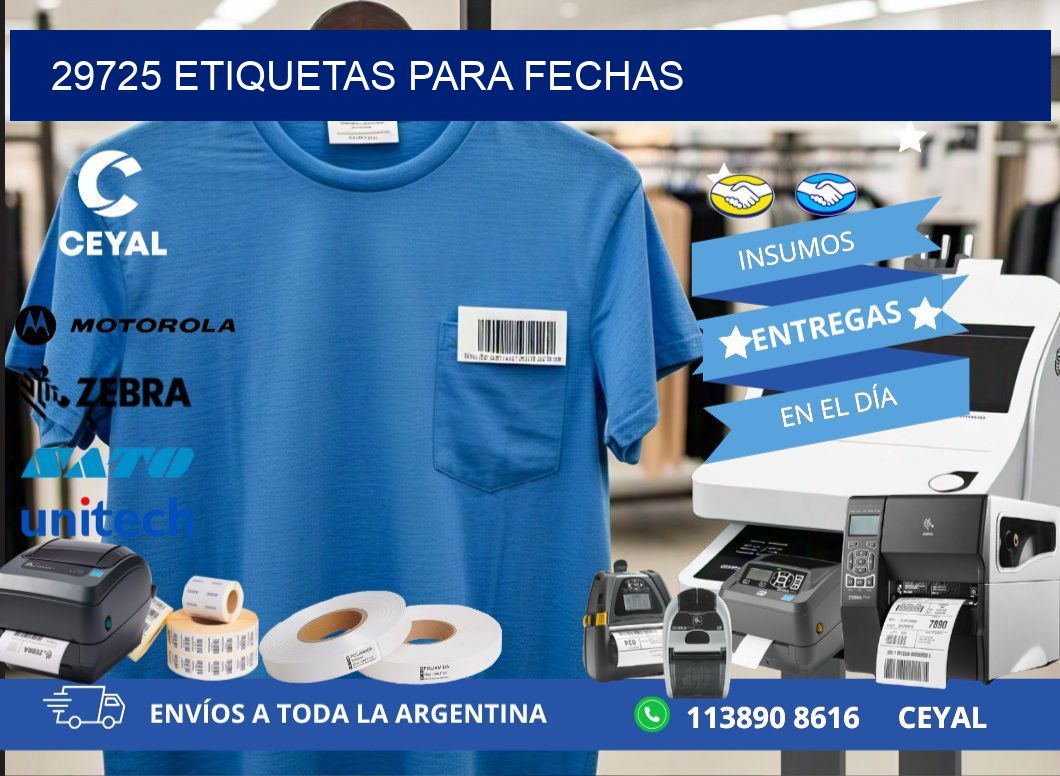 29725 ETIQUETAS PARA FECHAS