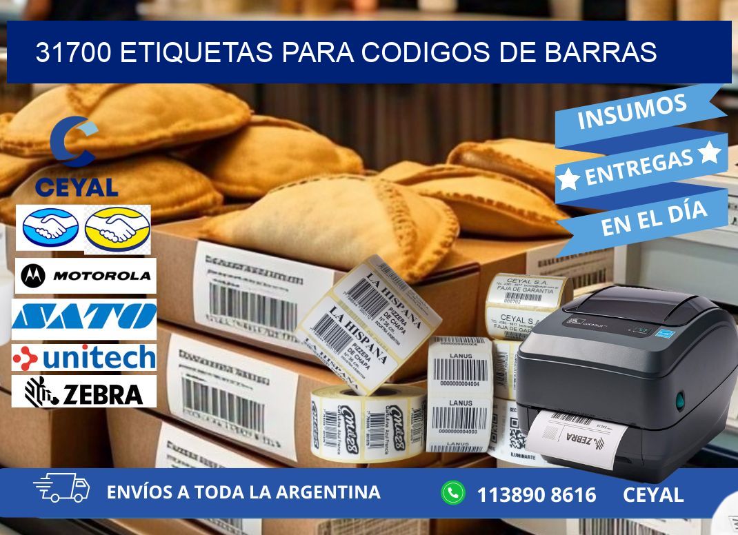 31700 ETIQUETAS PARA CODIGOS DE BARRAS