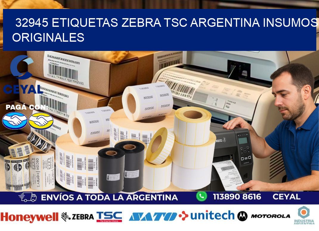 32945 etiquetas zebra tsc argentina INSUMOS ORIGINALES
