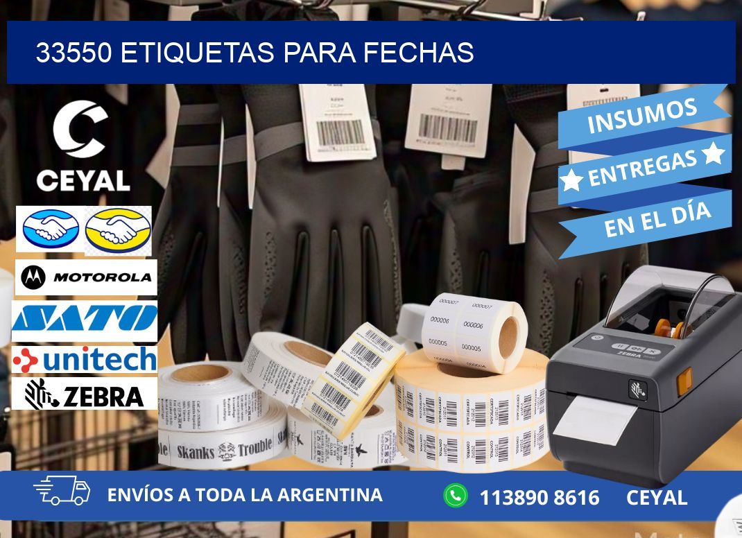 33550 ETIQUETAS PARA FECHAS