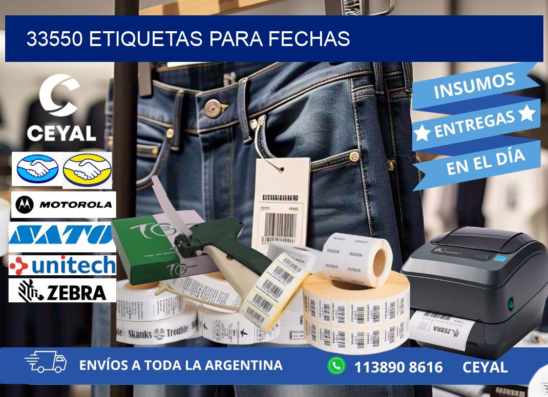 33550 ETIQUETAS PARA FECHAS