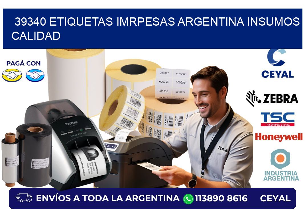 39340 etiquetas imrpesas argentina INSUMOS CALIDAD