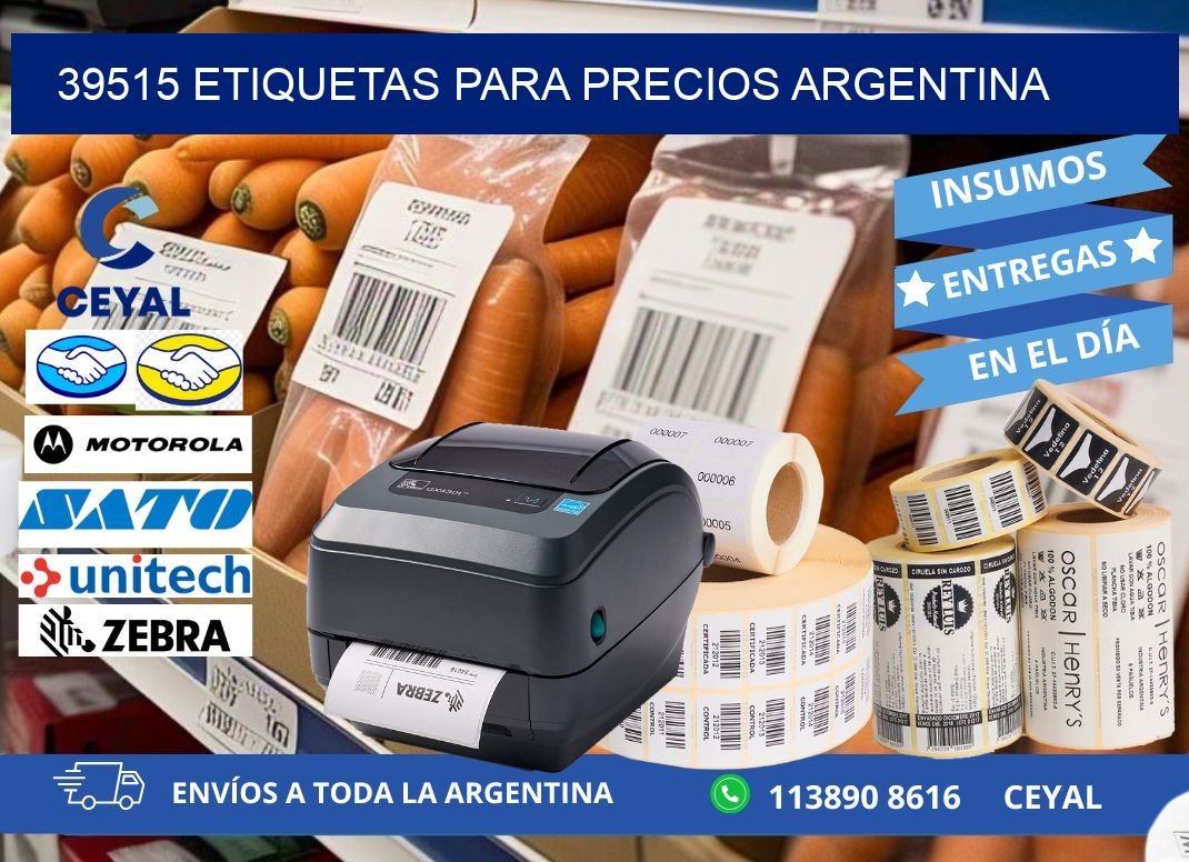 39515 ETIQUETAS PARA PRECIOS ARGENTINA