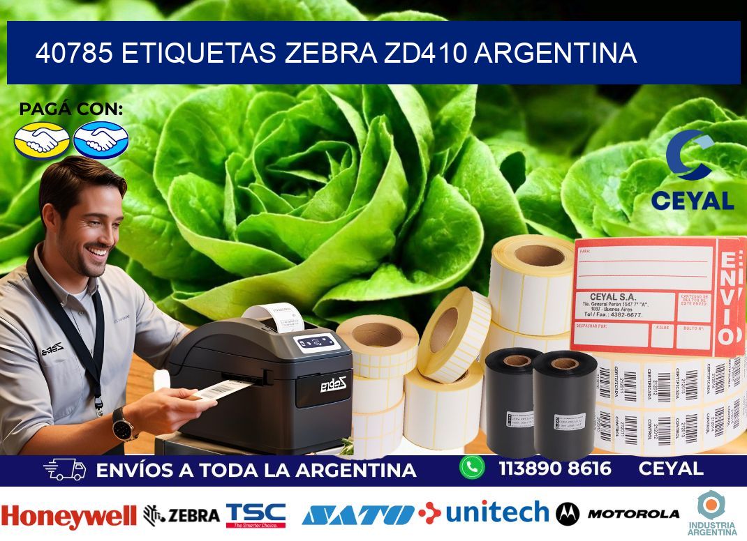 40785 etiquetas zebra zd410 argentina