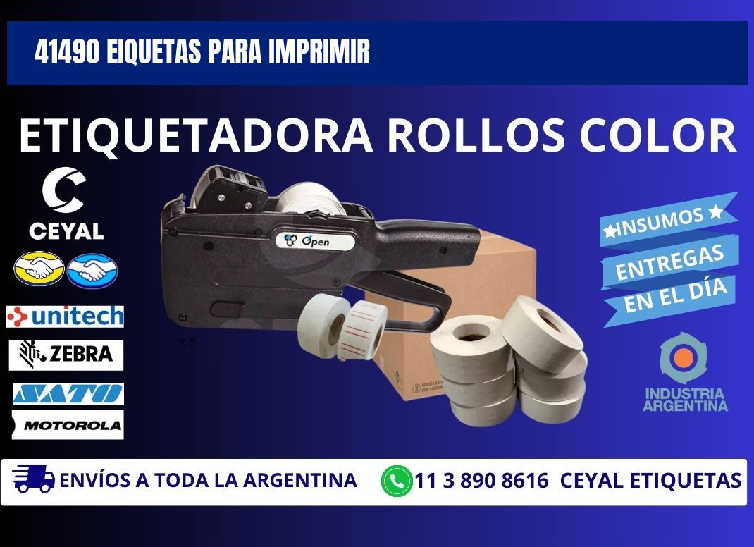 41490 EIQUETAS PARA IMPRIMIR