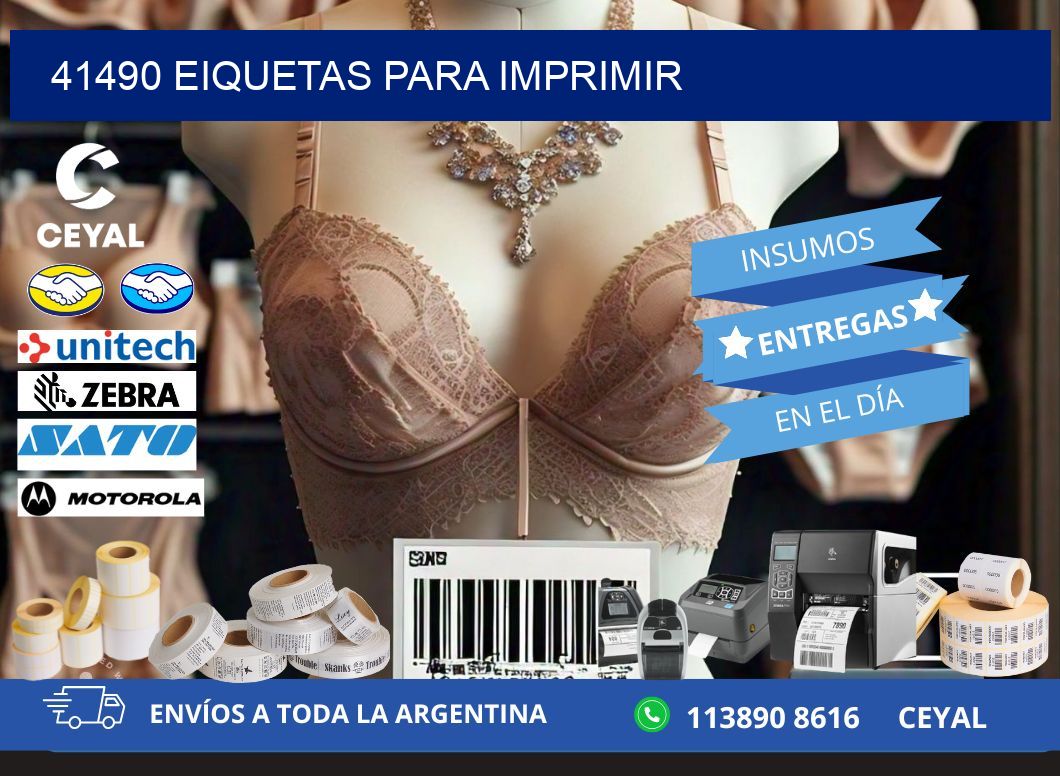41490 EIQUETAS PARA IMPRIMIR