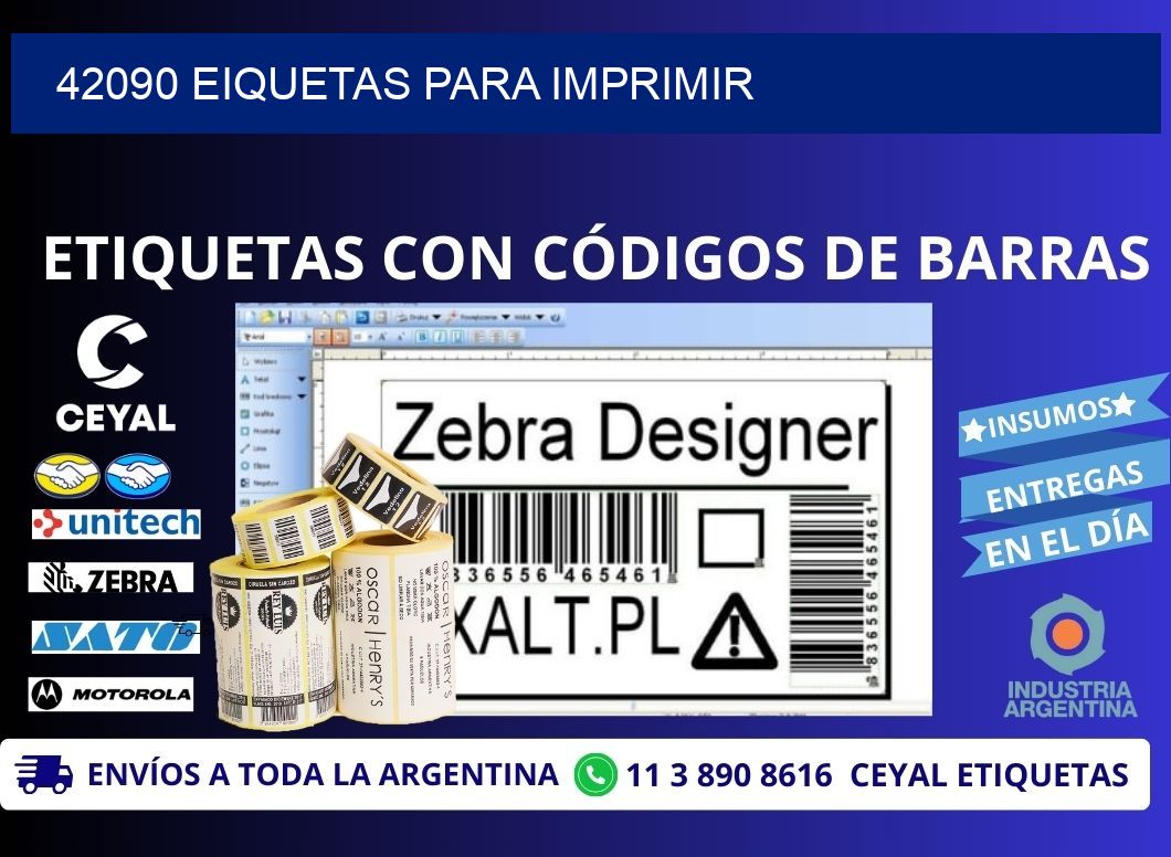 42090 EIQUETAS PARA IMPRIMIR