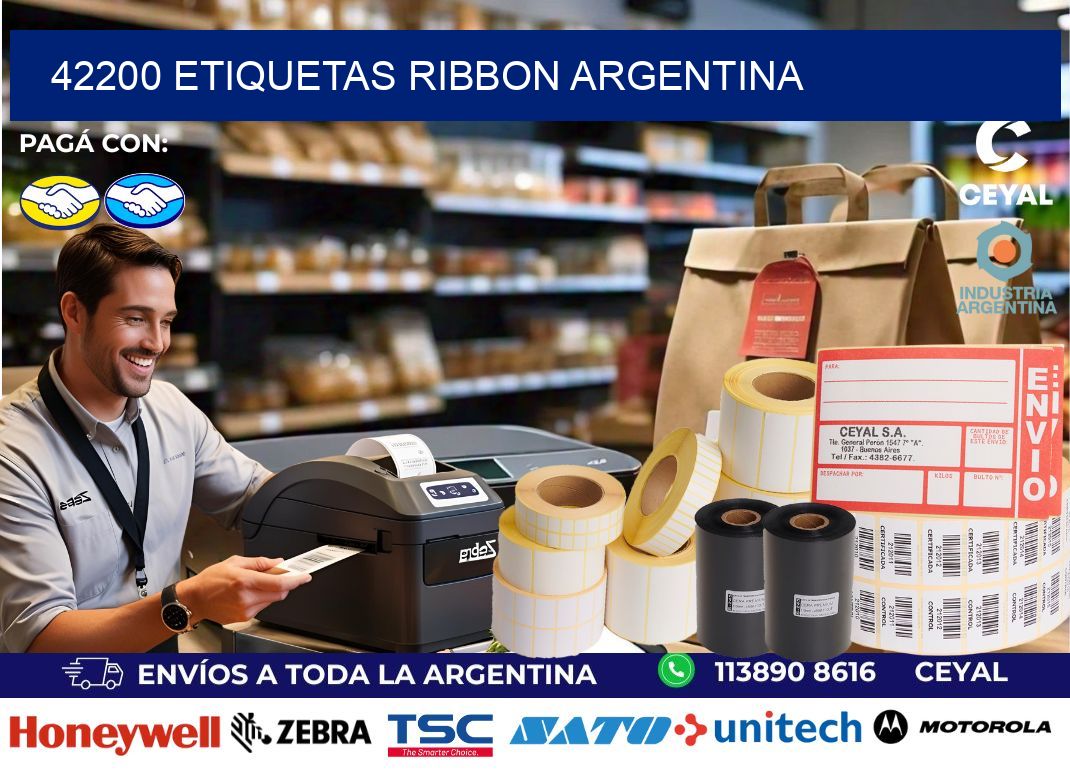 42200 etiquetas ribbon argentina