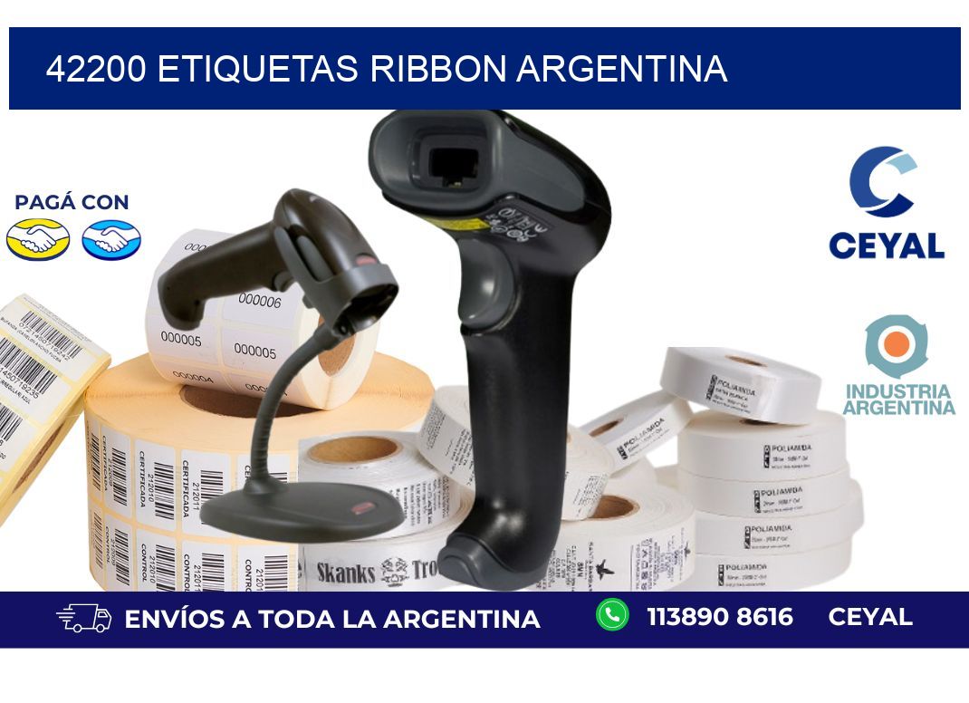42200 etiquetas ribbon argentina
