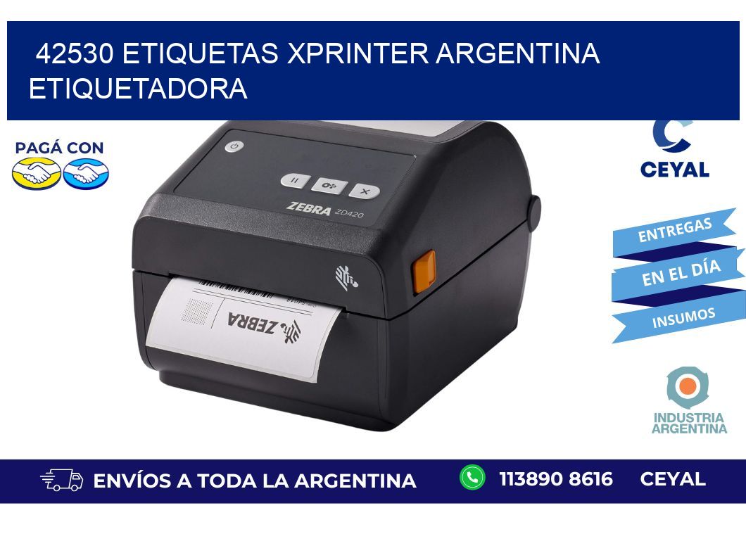 42530 etiquetas xprinter argentina ETIQUETADORA
