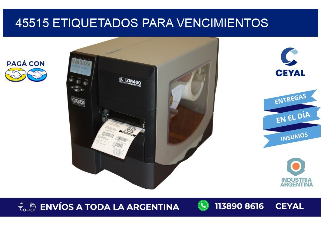 45515 ETIQUETADOS PARA VENCIMIENTOS