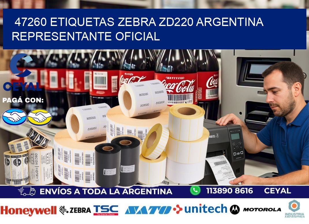 47260 etiquetas zebra zd220 argentina REPRESENTANTE OFICIAL