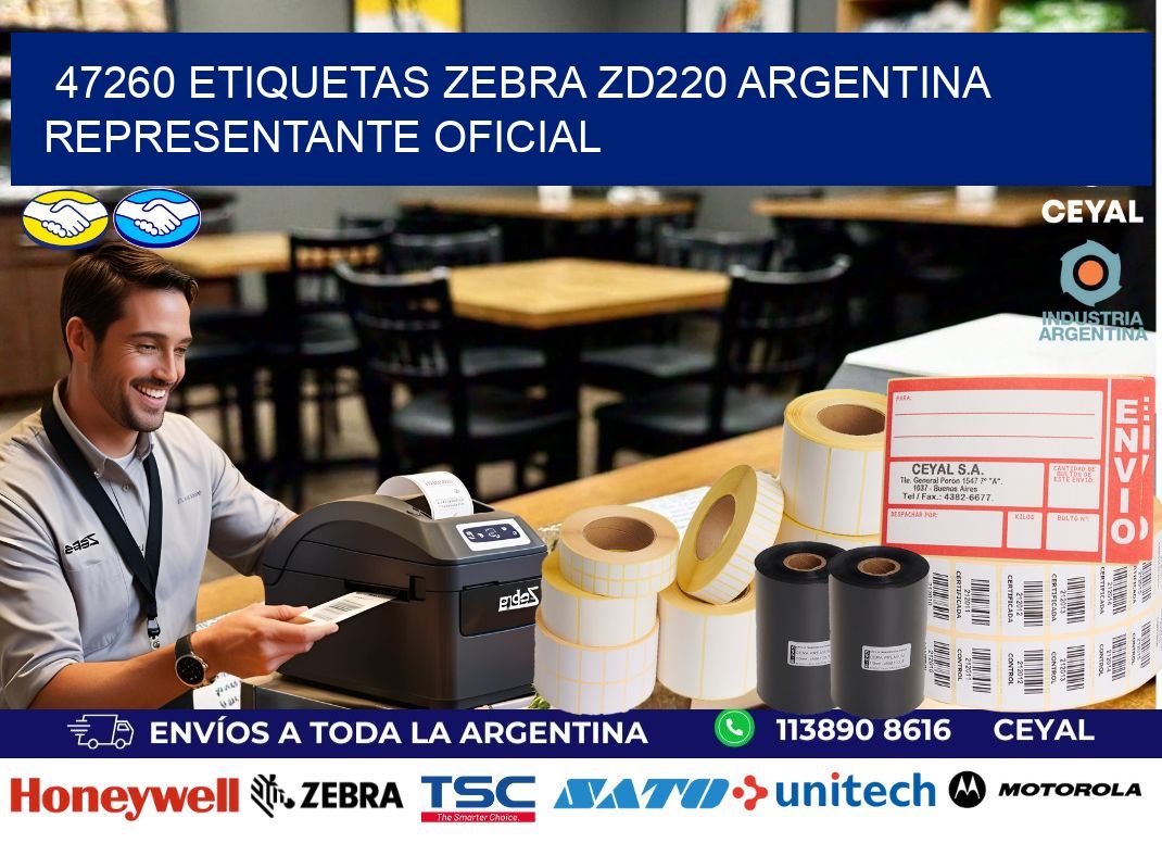 47260 etiquetas zebra zd220 argentina REPRESENTANTE OFICIAL