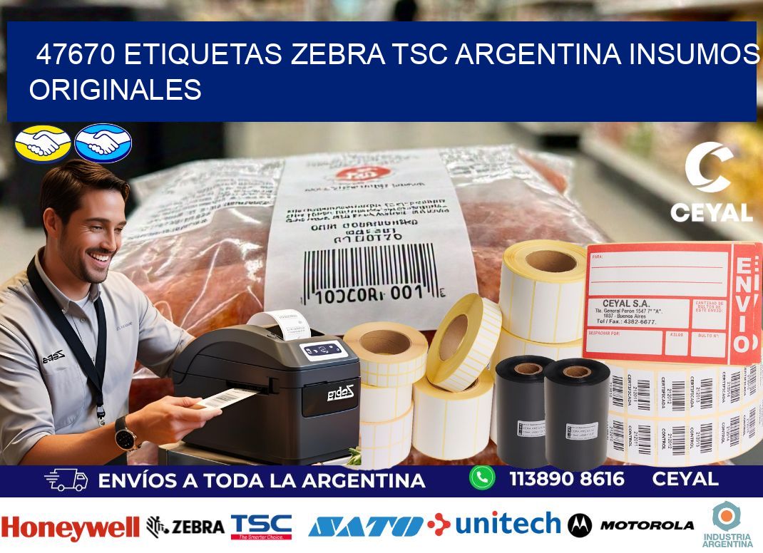 47670 etiquetas zebra tsc argentina INSUMOS ORIGINALES