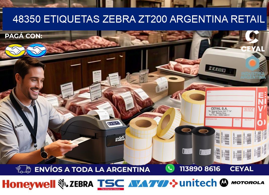 48350 etiquetas zebra zt200 argentina RETAIL