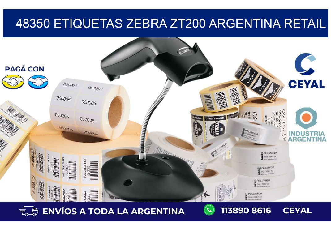 48350 etiquetas zebra zt200 argentina RETAIL