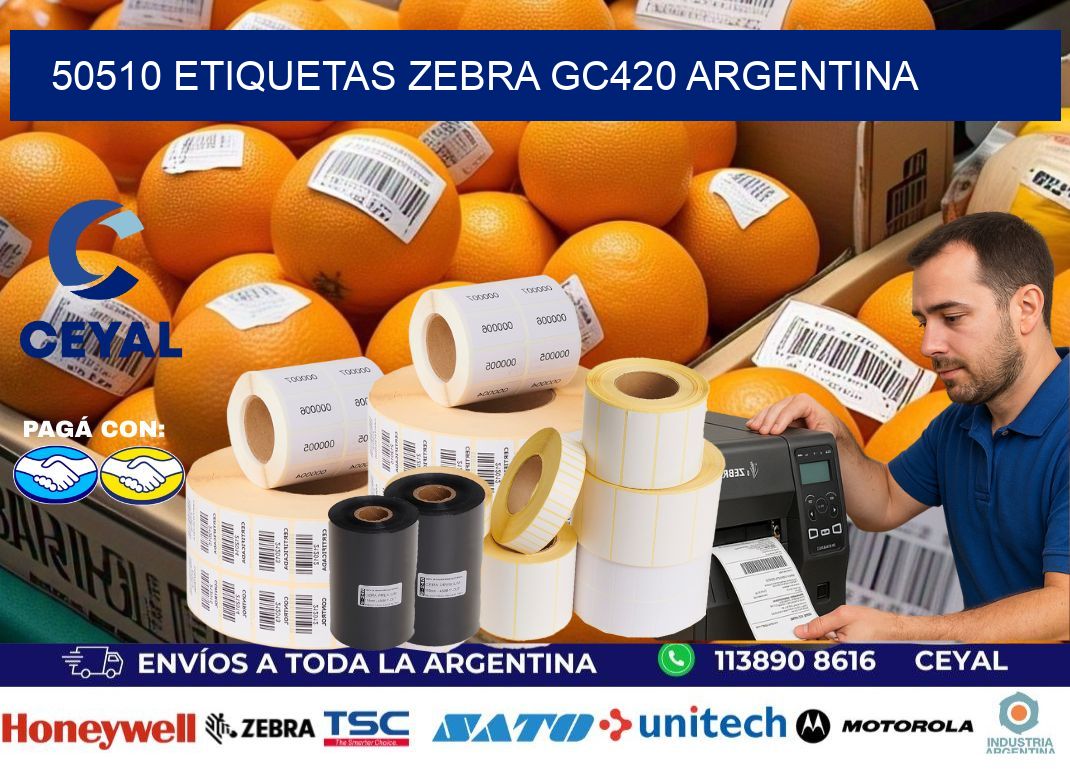 50510 etiquetas zebra gc420 argentina