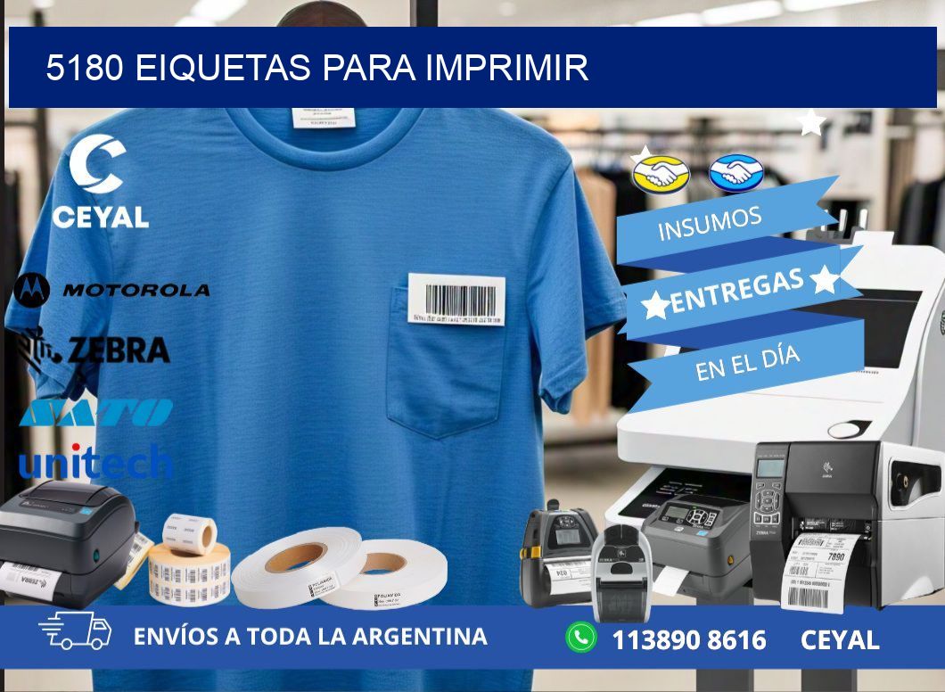 5180 EIQUETAS PARA IMPRIMIR