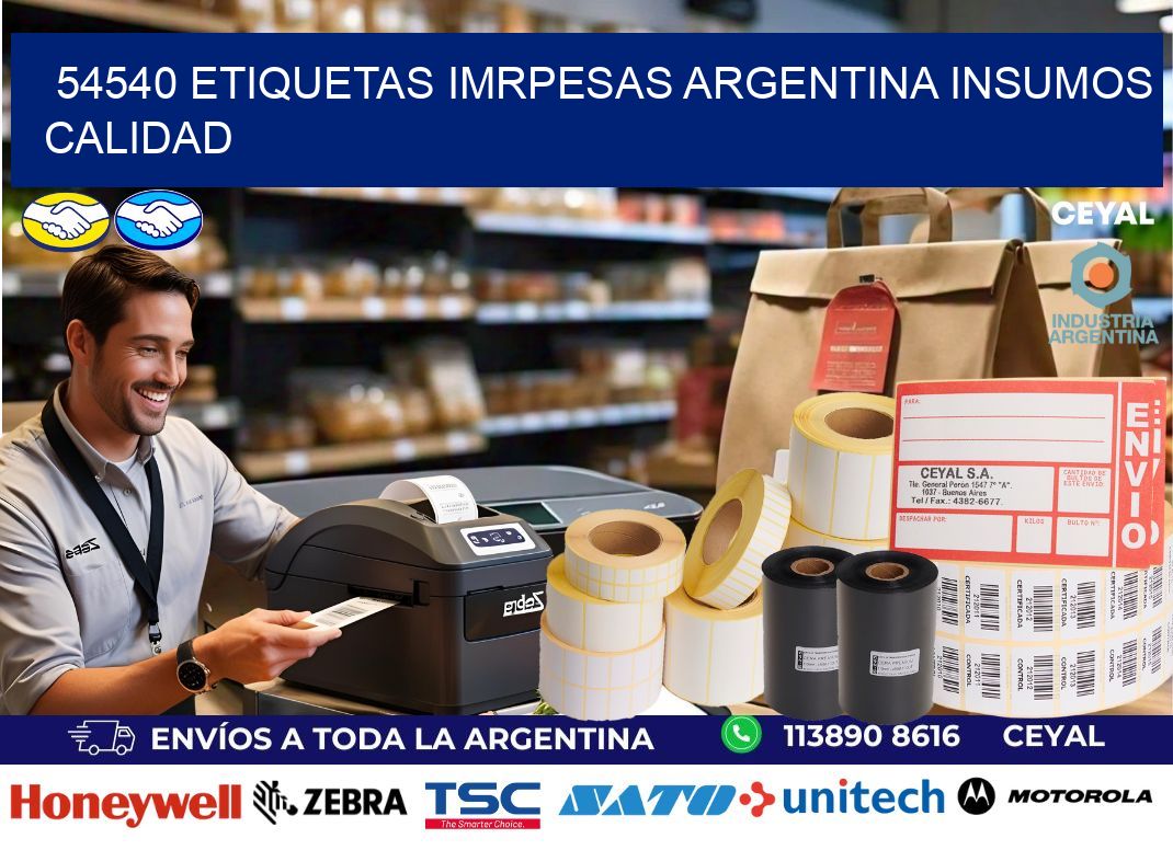 54540 etiquetas imrpesas argentina INSUMOS CALIDAD