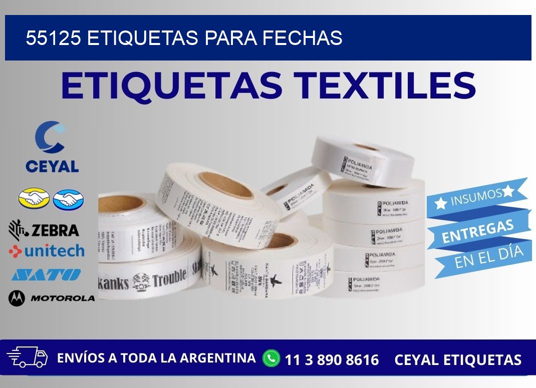 55125 ETIQUETAS PARA FECHAS