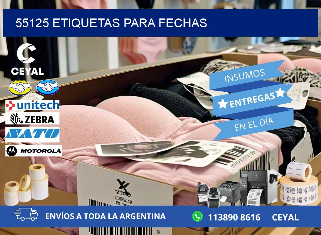 55125 ETIQUETAS PARA FECHAS