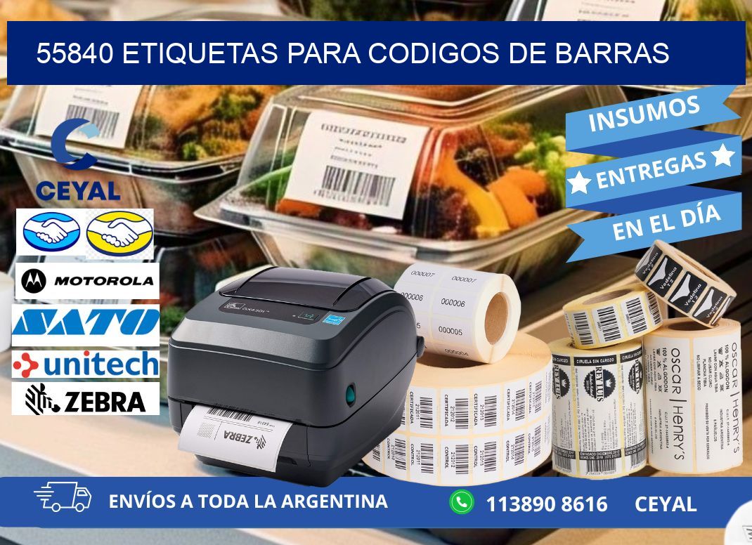 55840 ETIQUETAS PARA CODIGOS DE BARRAS
