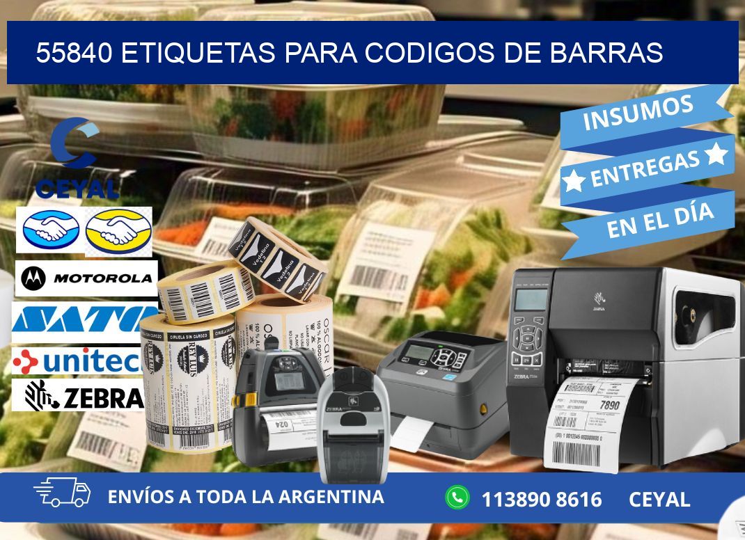 55840 ETIQUETAS PARA CODIGOS DE BARRAS