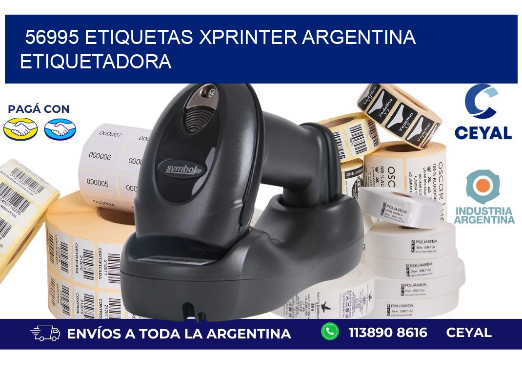 56995 etiquetas xprinter argentina ETIQUETADORA