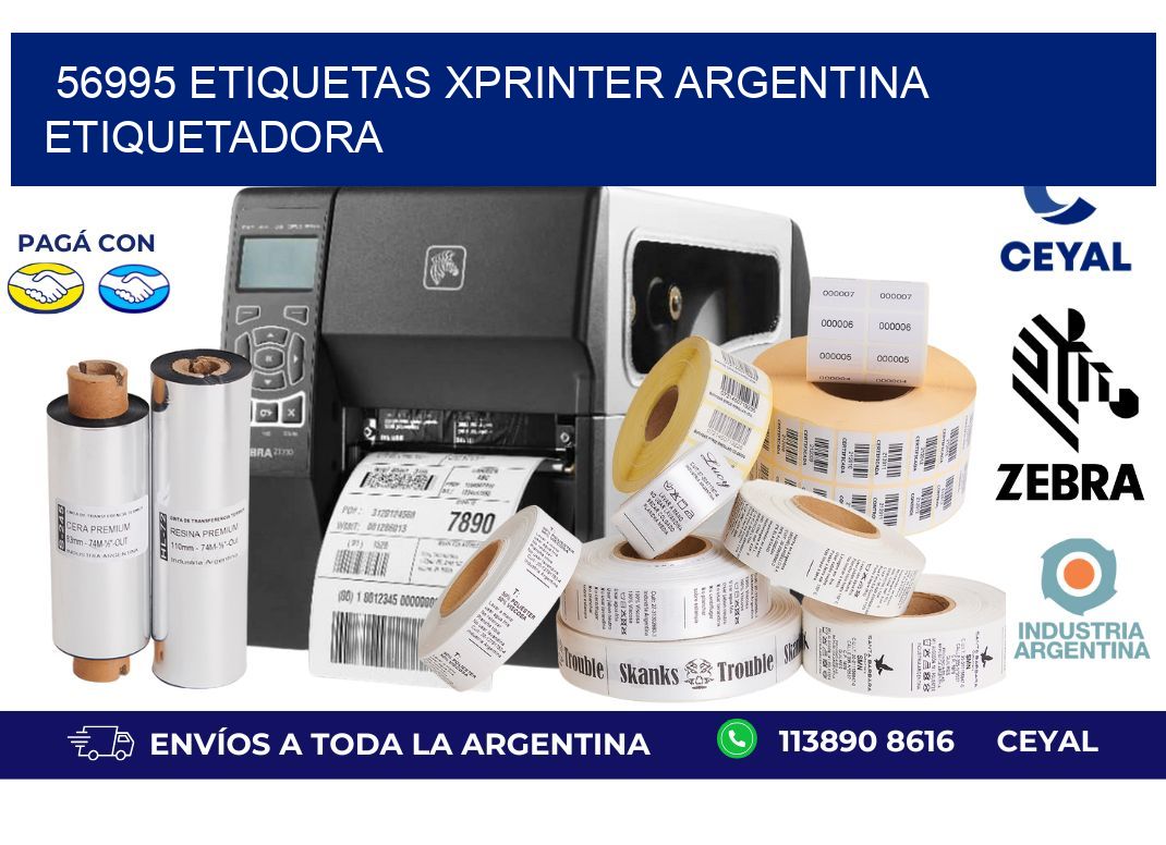 56995 etiquetas xprinter argentina ETIQUETADORA