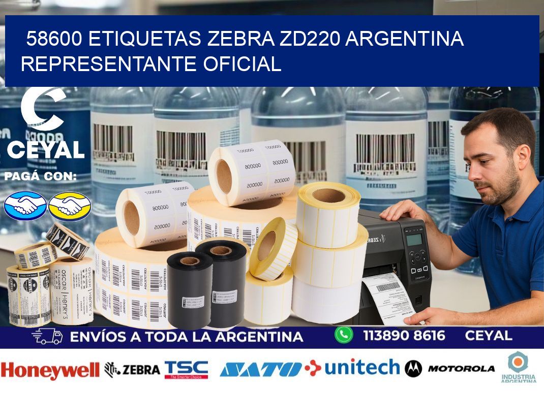 58600 etiquetas zebra zd220 argentina REPRESENTANTE OFICIAL