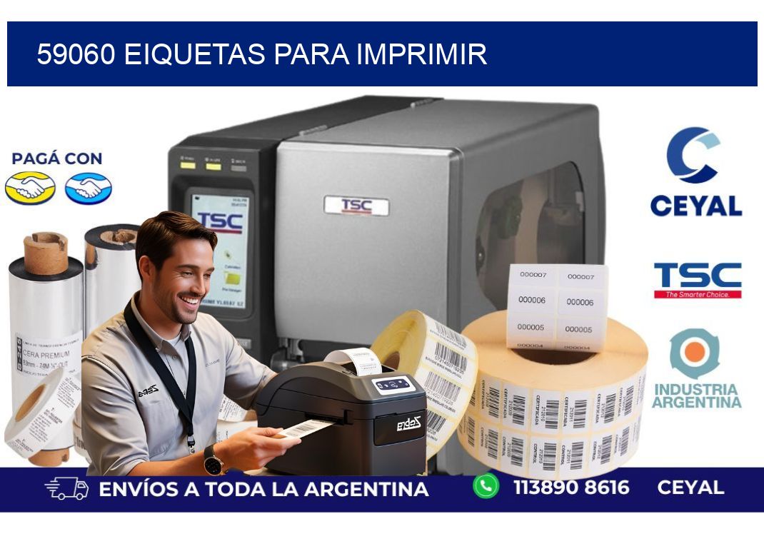 59060 EIQUETAS PARA IMPRIMIR