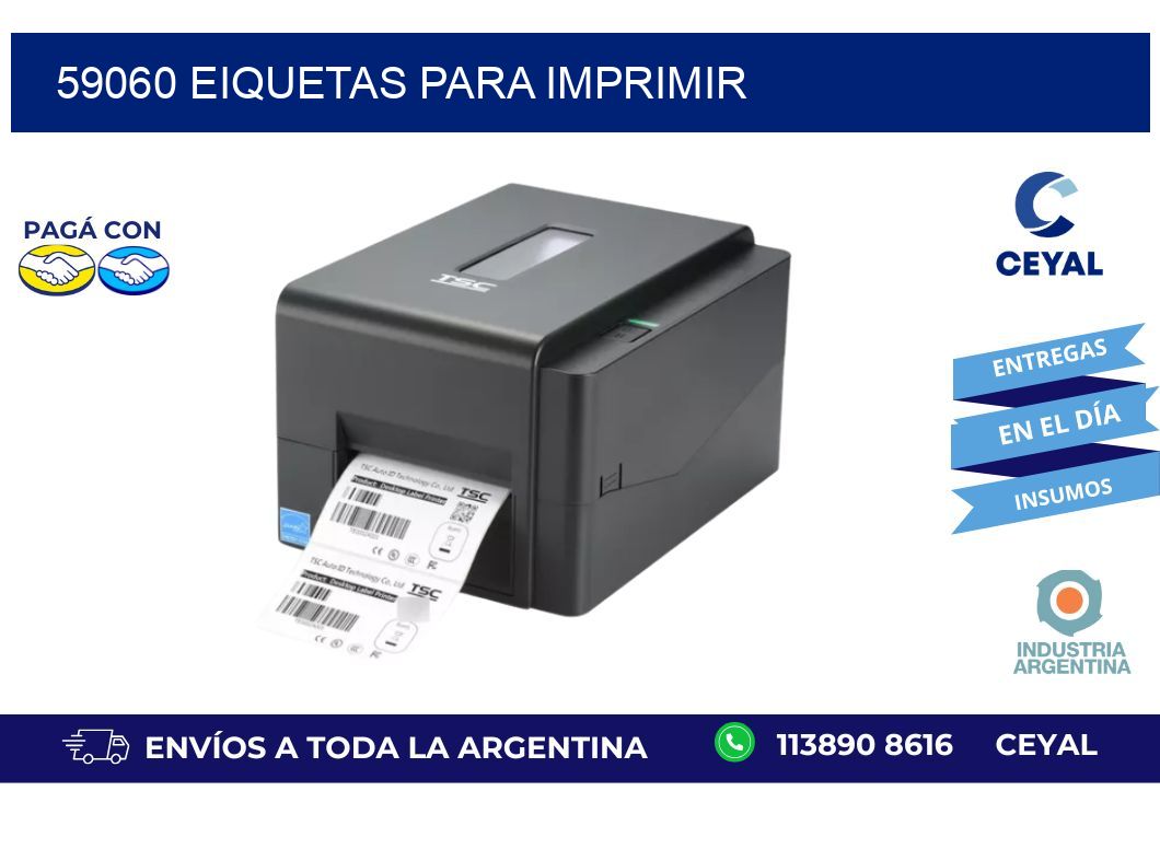 59060 EIQUETAS PARA IMPRIMIR