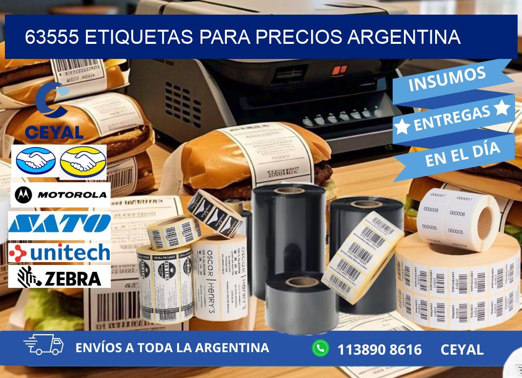 63555 ETIQUETAS PARA PRECIOS ARGENTINA