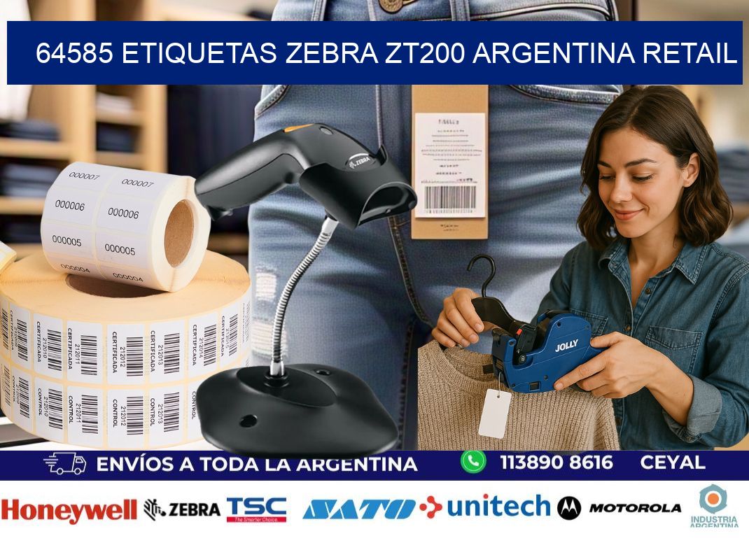64585 etiquetas zebra zt200 argentina RETAIL