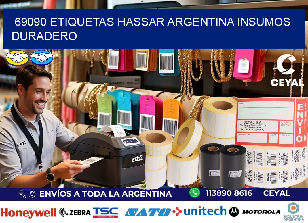 69090 etiquetas hassar argentina INSUMOS DURADERO