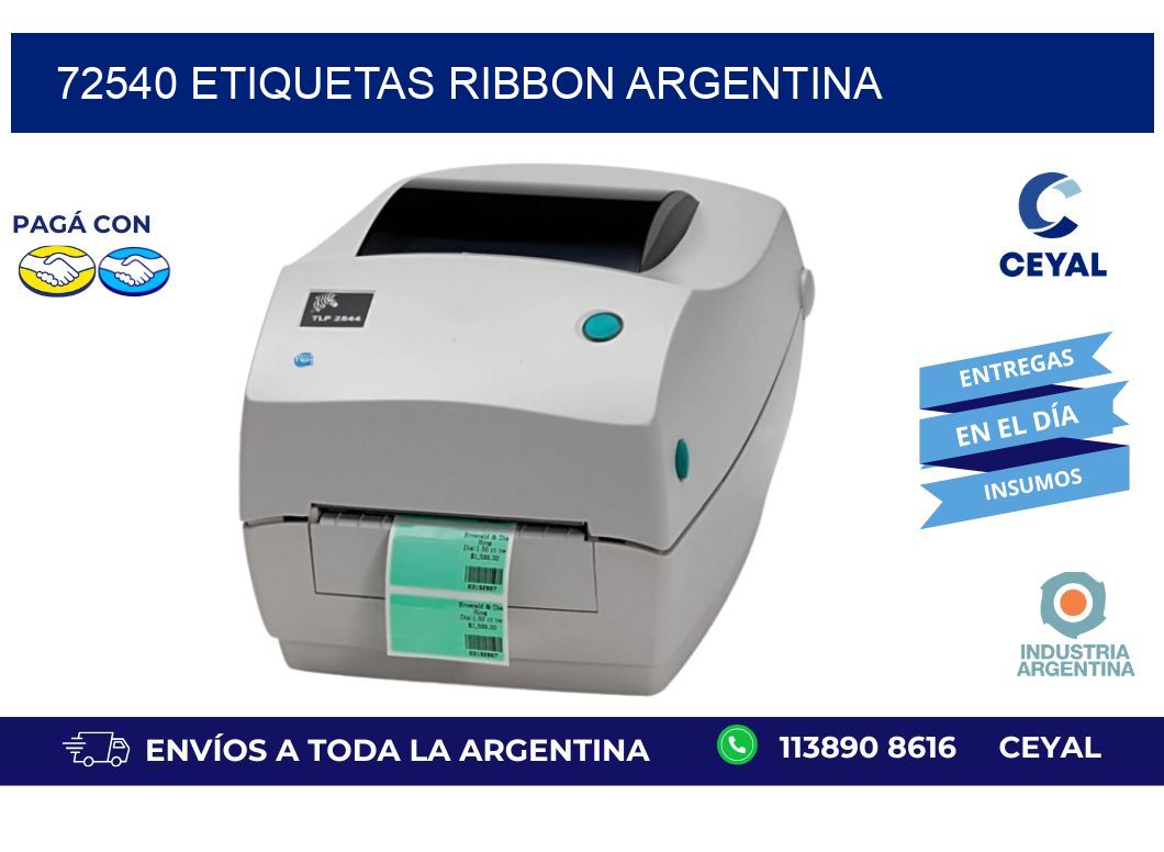 72540 etiquetas ribbon argentina