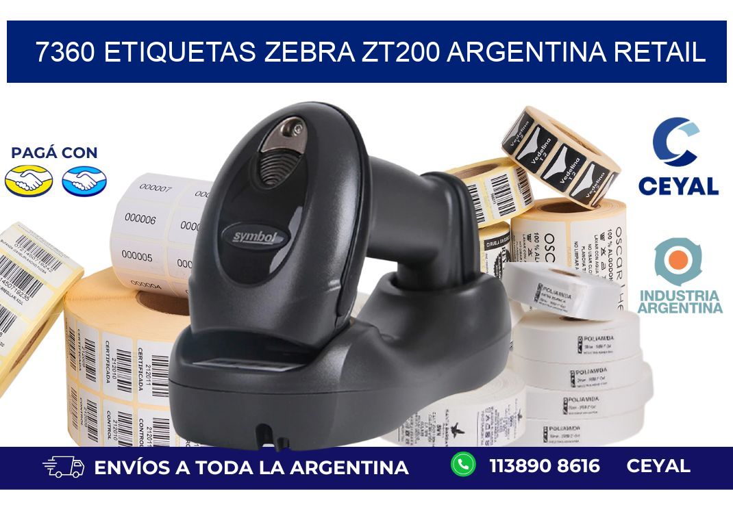 7360 etiquetas zebra zt200 argentina RETAIL