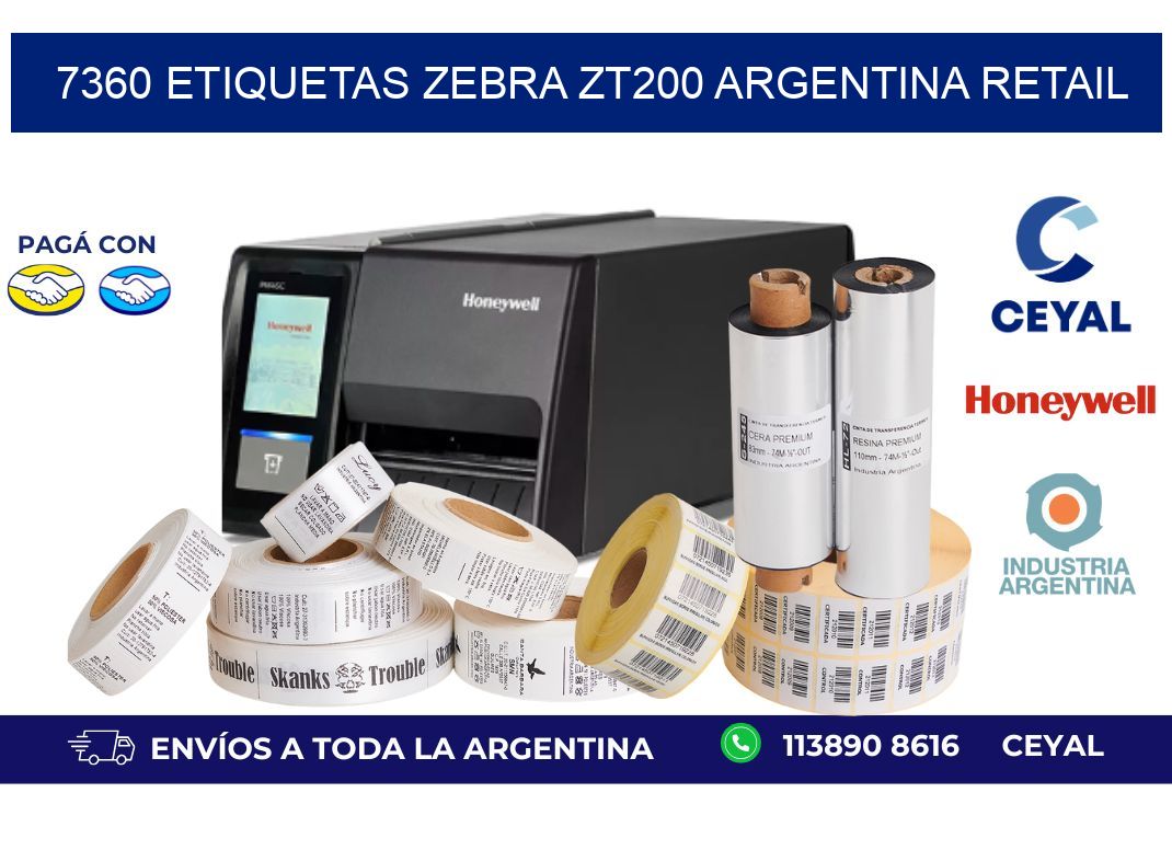 7360 etiquetas zebra zt200 argentina RETAIL
