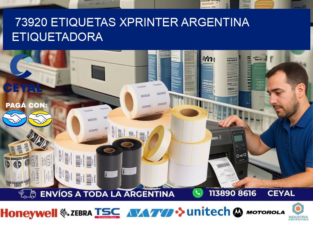 73920 etiquetas xprinter argentina ETIQUETADORA