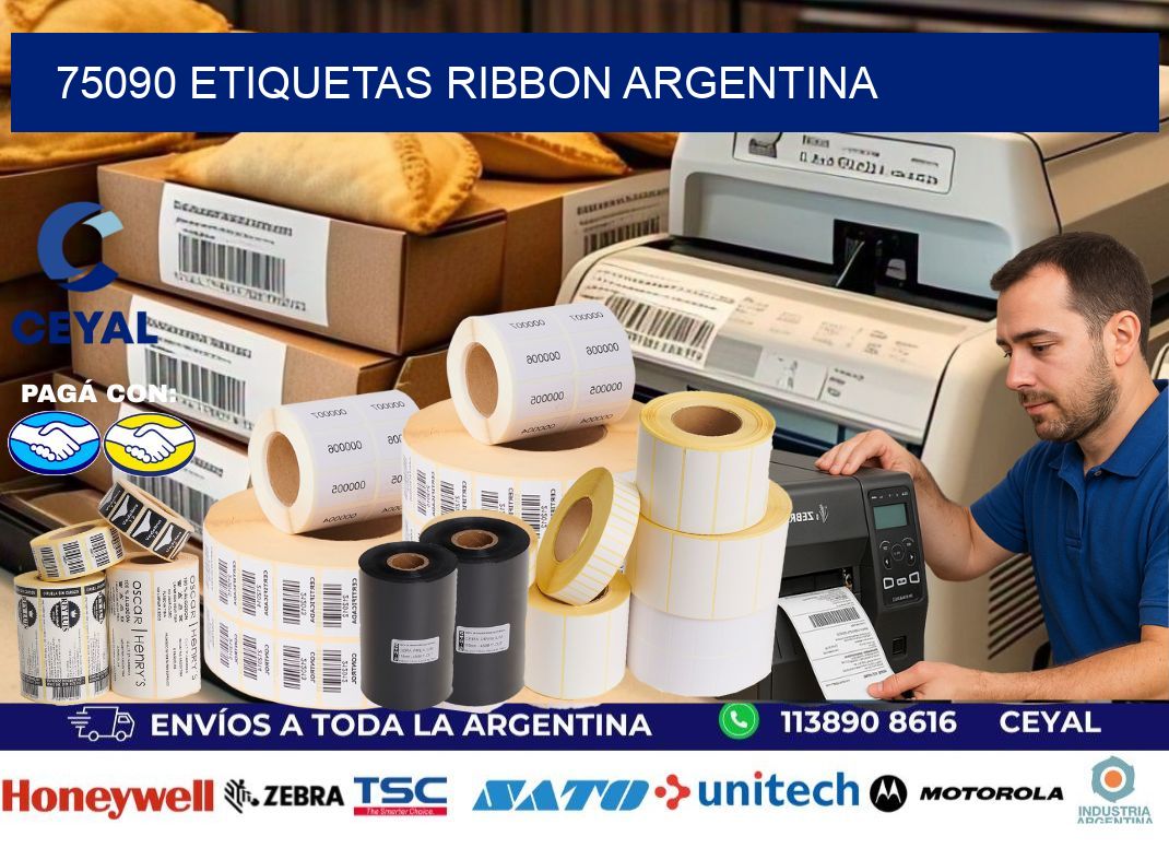 75090 etiquetas ribbon argentina