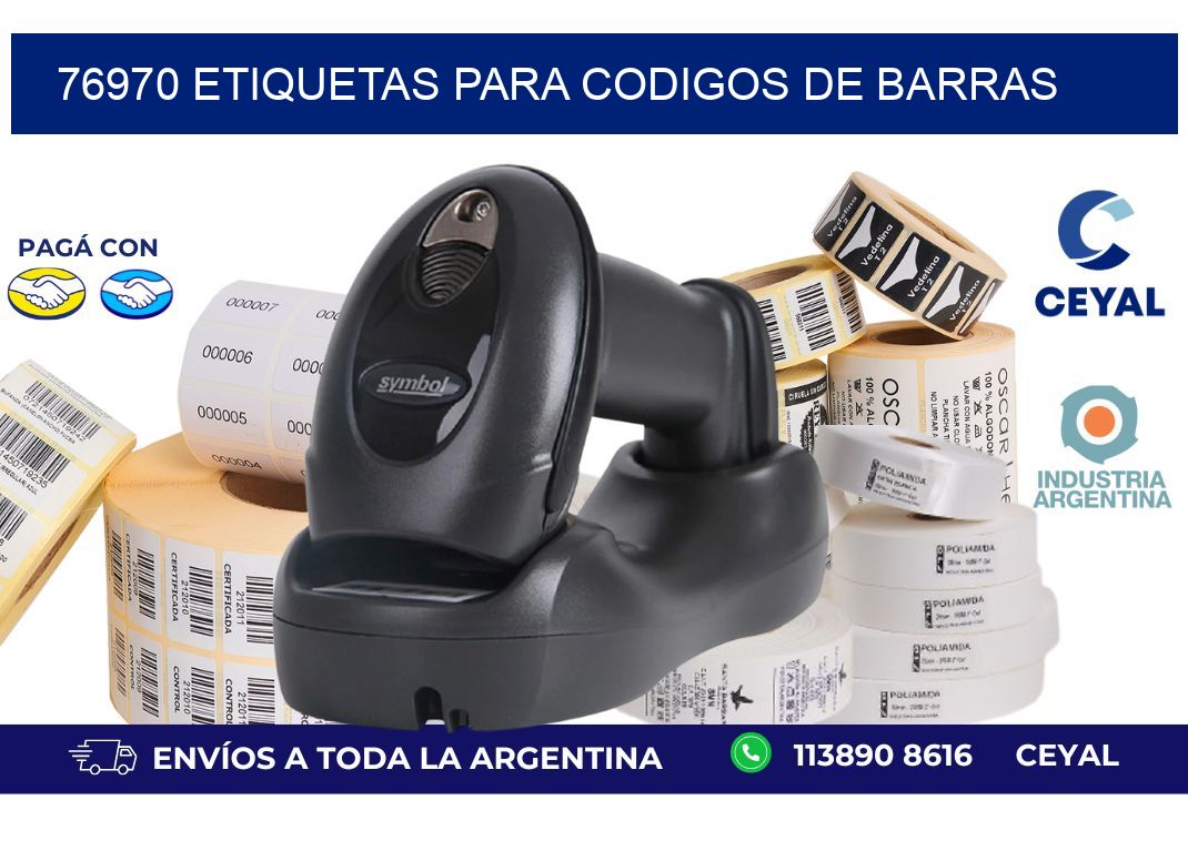 76970 ETIQUETAS PARA CODIGOS DE BARRAS