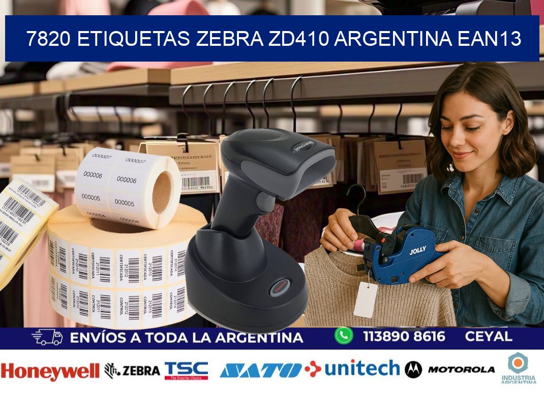 7820 etiquetas zebra zd410 argentina EAN13