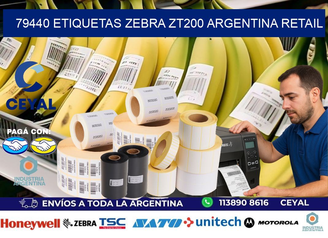 79440 etiquetas zebra zt200 argentina RETAIL