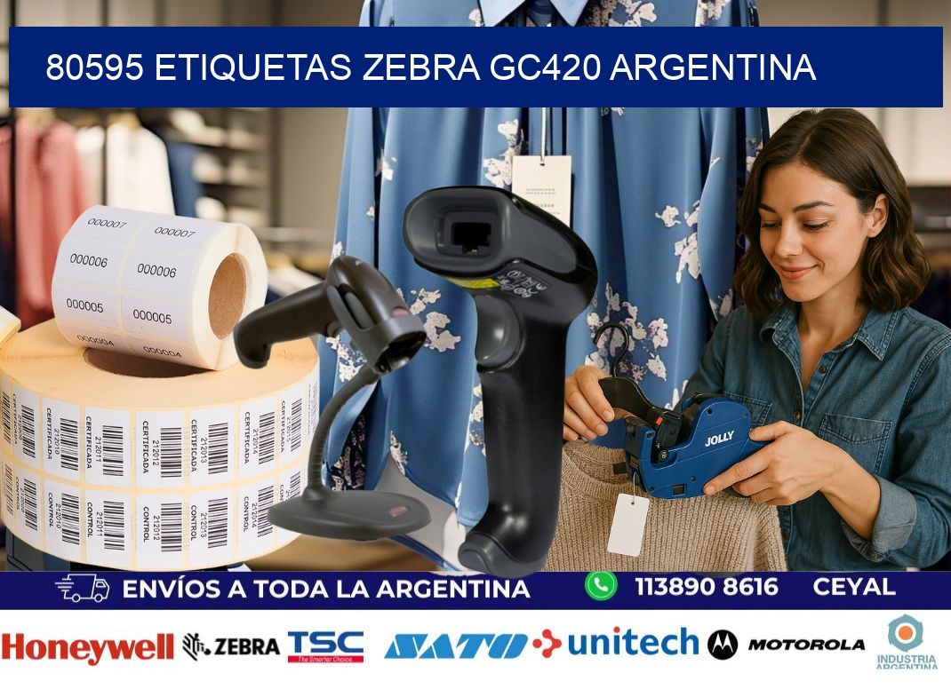 80595 etiquetas zebra gc420 argentina