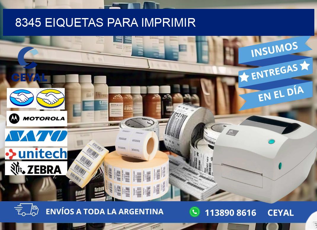 8345 EIQUETAS PARA IMPRIMIR