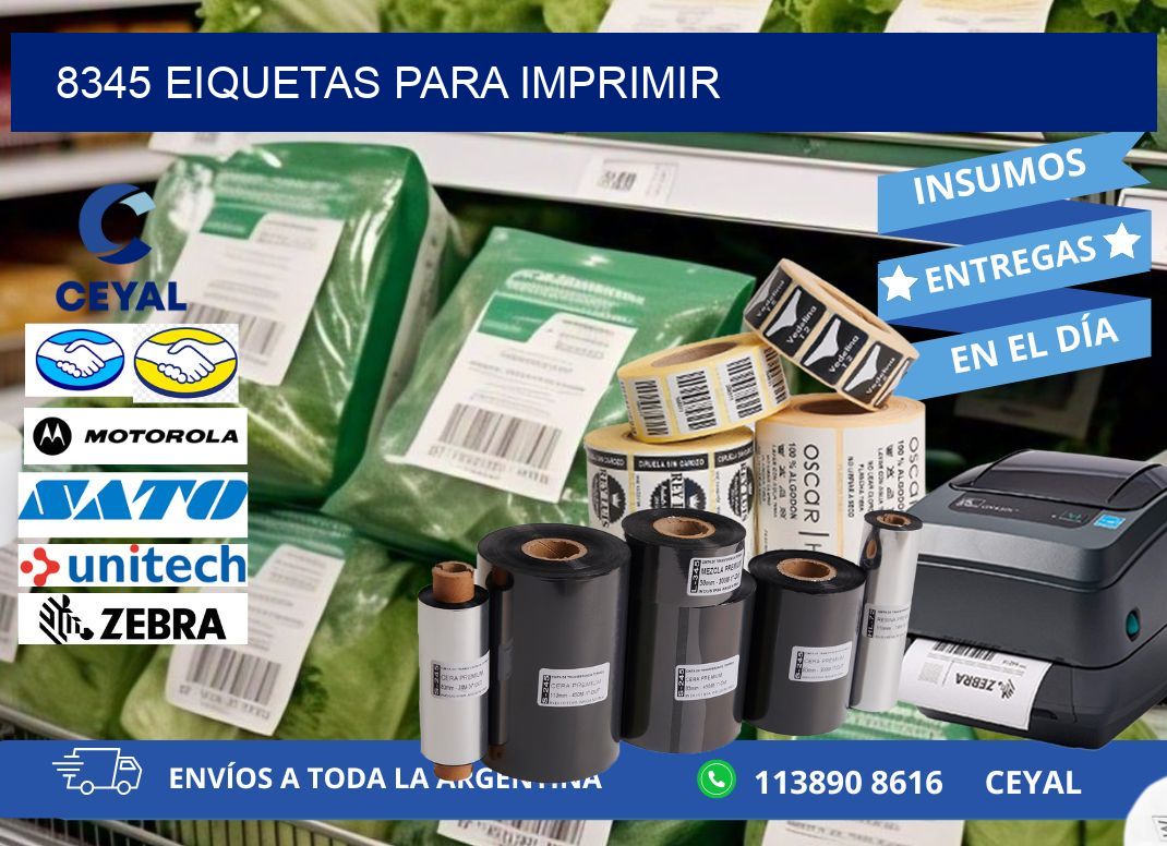 8345 EIQUETAS PARA IMPRIMIR