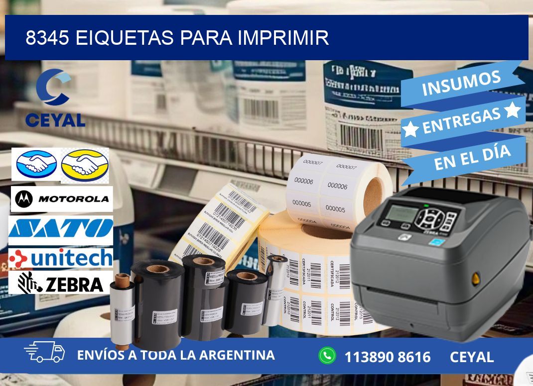 8345 EIQUETAS PARA IMPRIMIR