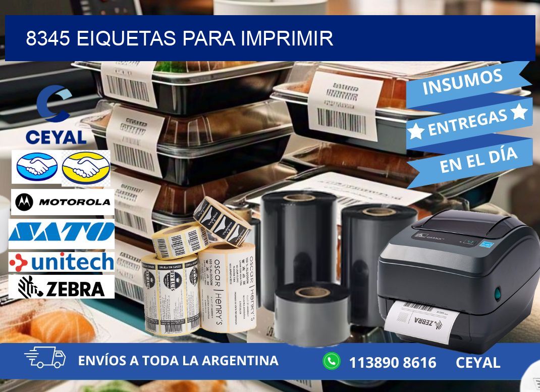 8345 EIQUETAS PARA IMPRIMIR